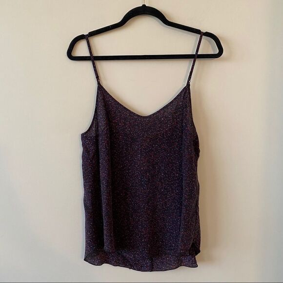 Aritzia "Wilfred" Minou Print Plum Camisole - Picture 3 of 9